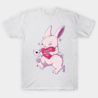 Hoppy Valentine's day bunny pun T-Shirt